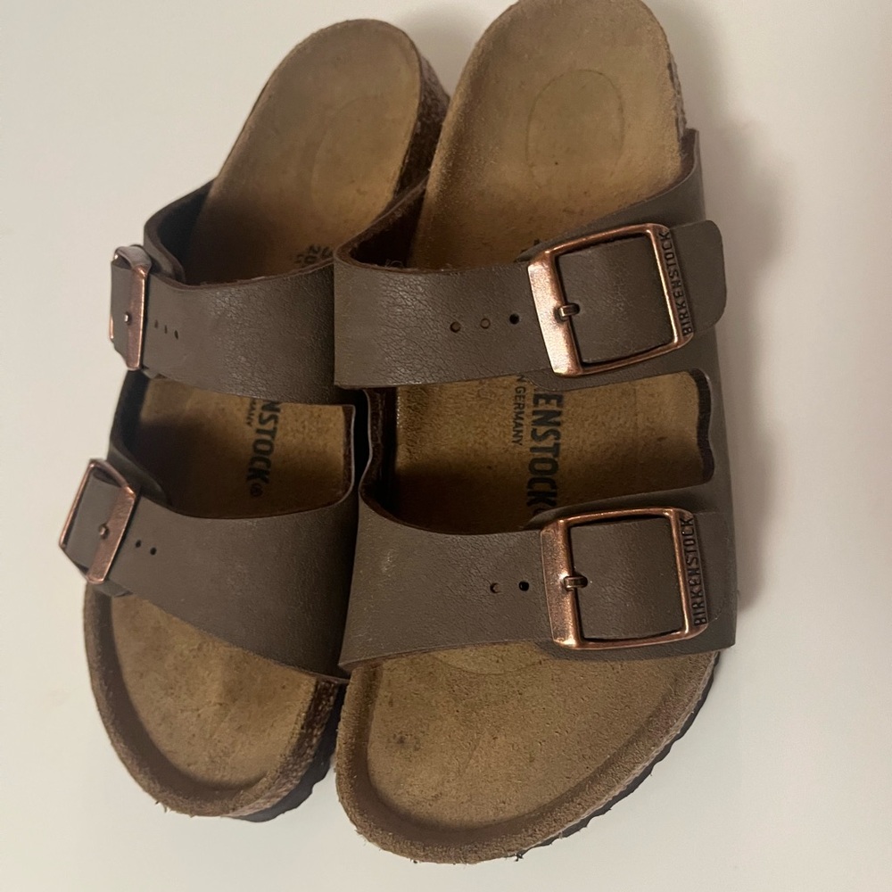 Birkenstock Kids Tan Double Strap Sandals